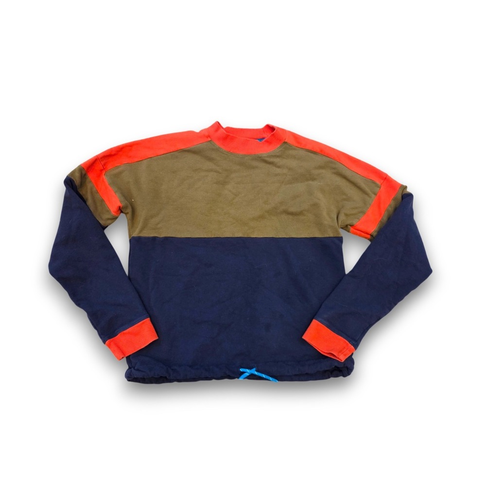 Cotopaxi Women's Small S Bandera Sweatshirt Orange Green Blue Colorblock